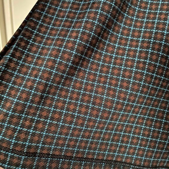 NWT Levi's Houndstooth Mock Neck Long Sleeve Second Skin Stretchy Fitted Top XS - Picture 6 of 8